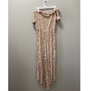 Off the shoulder Floral Jumpsuit